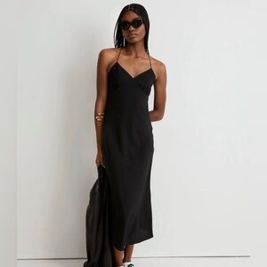 Madewell Midi Black Dress size 10